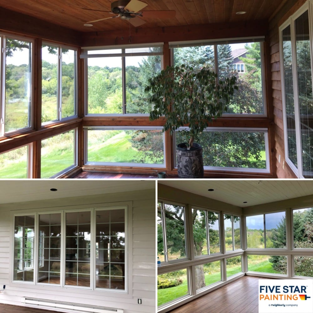 Sunroom Before and After