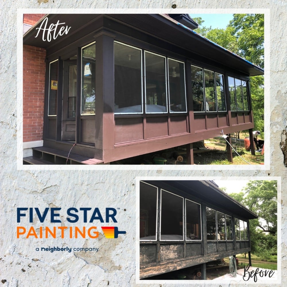 Sunroom Before and After