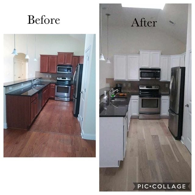 White kitchen remodel