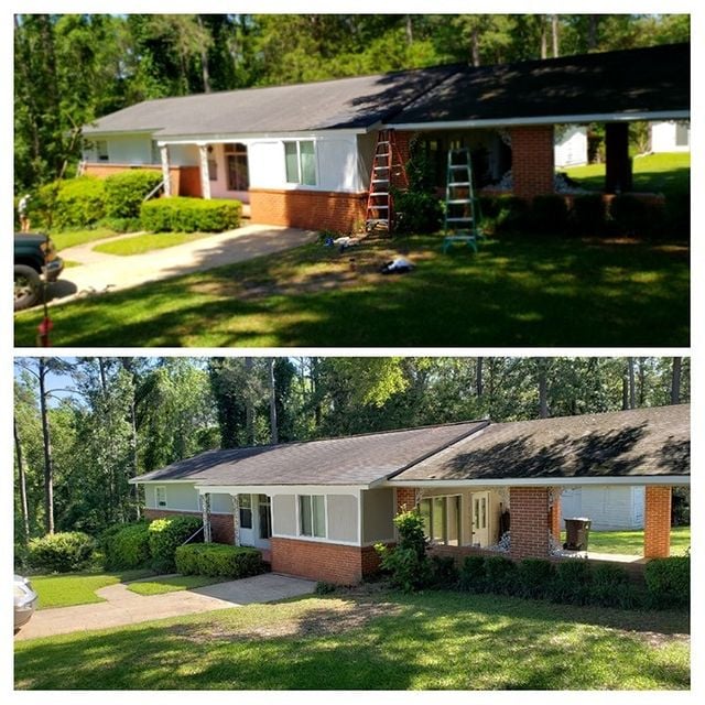 before after house paint