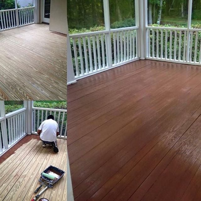 before-after painted deck