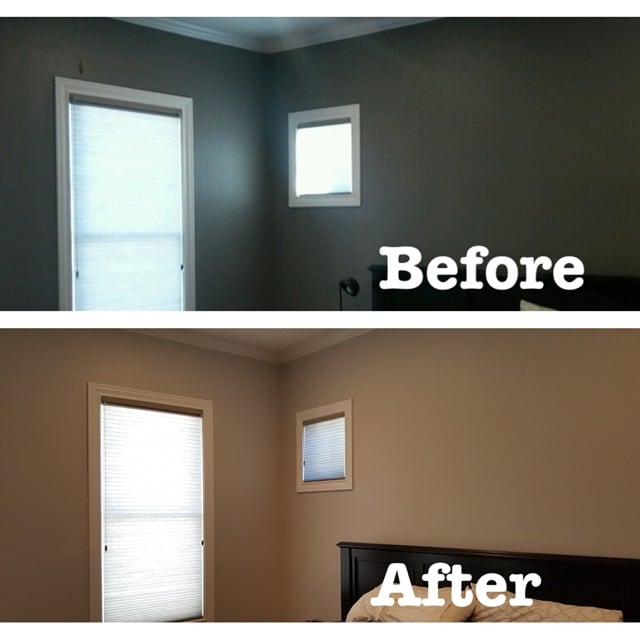 before and after bedroom