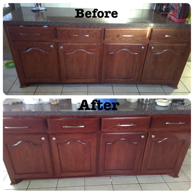 before and after counter