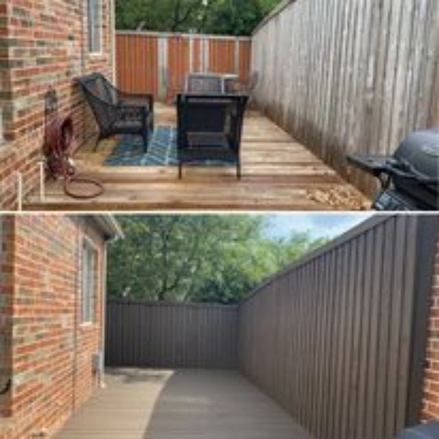 before and after deck repair