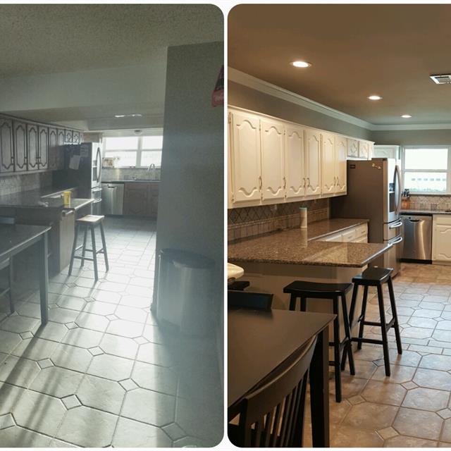 before and after kitchen