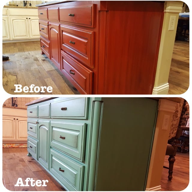 before and after kitchen