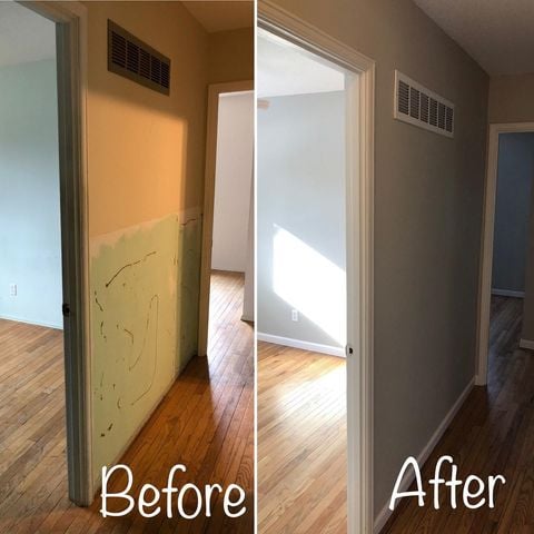 before and after paint