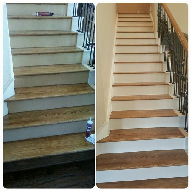 before and after stairs