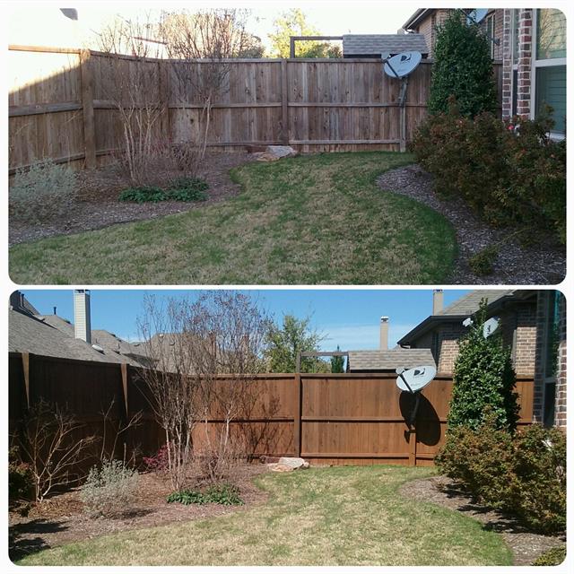 before and after yard