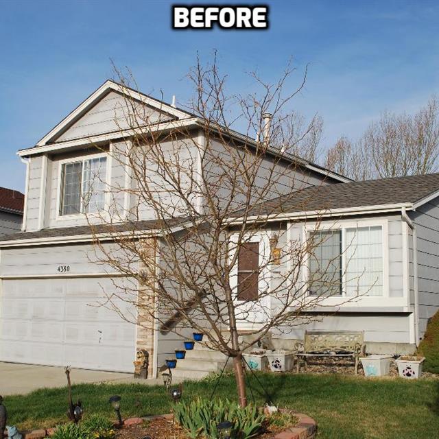 before-light gray house