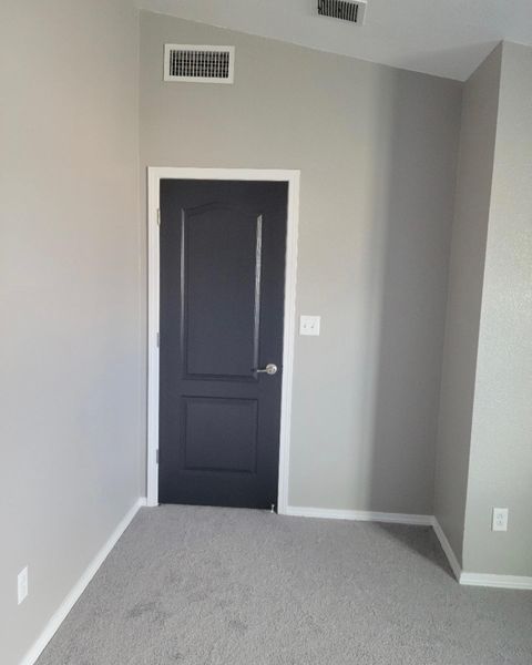 black bedroom door