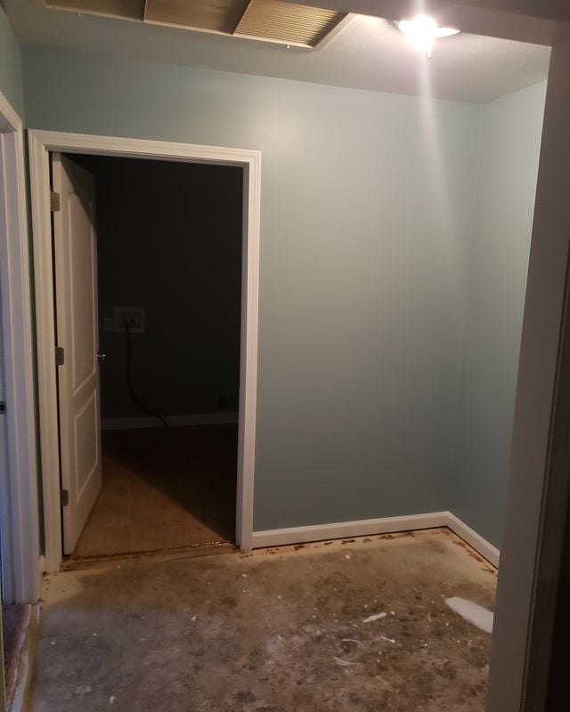 blue interior walls