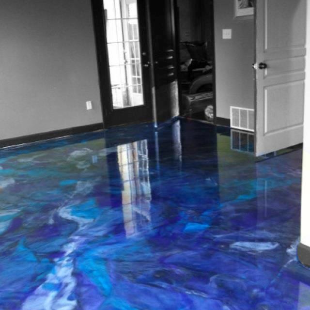 blue marble floor