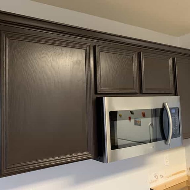 brown kitchen cabinets