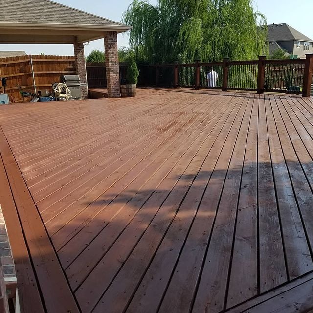 deck in need of staining services