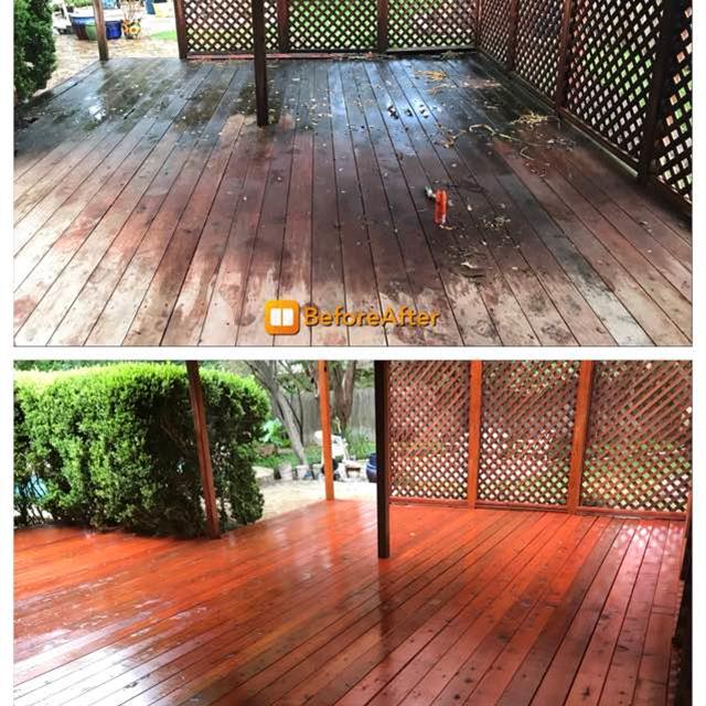 deck staining