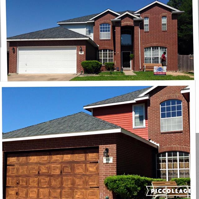 faux wood garage door paint