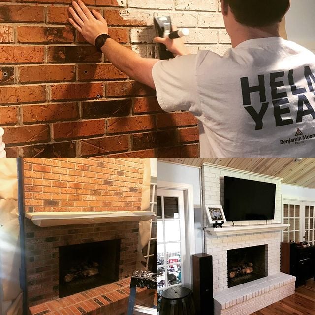 fire place painting