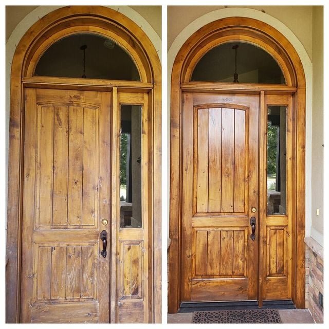 front door stain revival