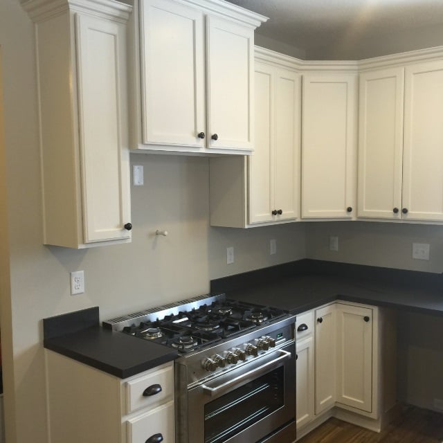 kitchen cabinets above stove