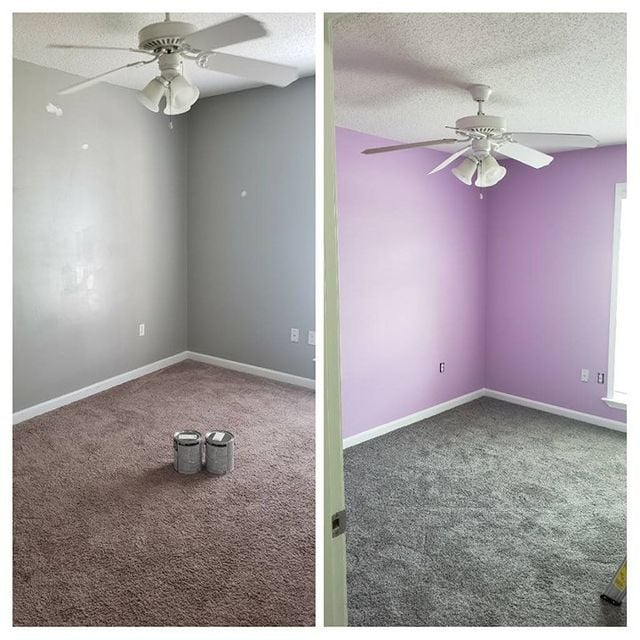 lavender room before after