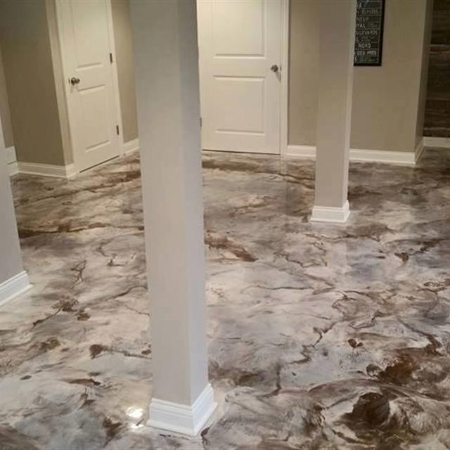 marble floor paint style