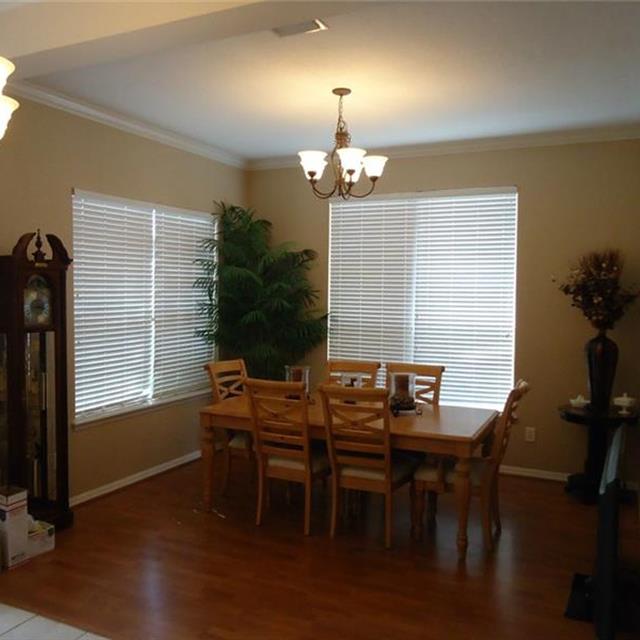 neutral colored dining room