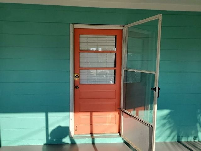 orange door green house