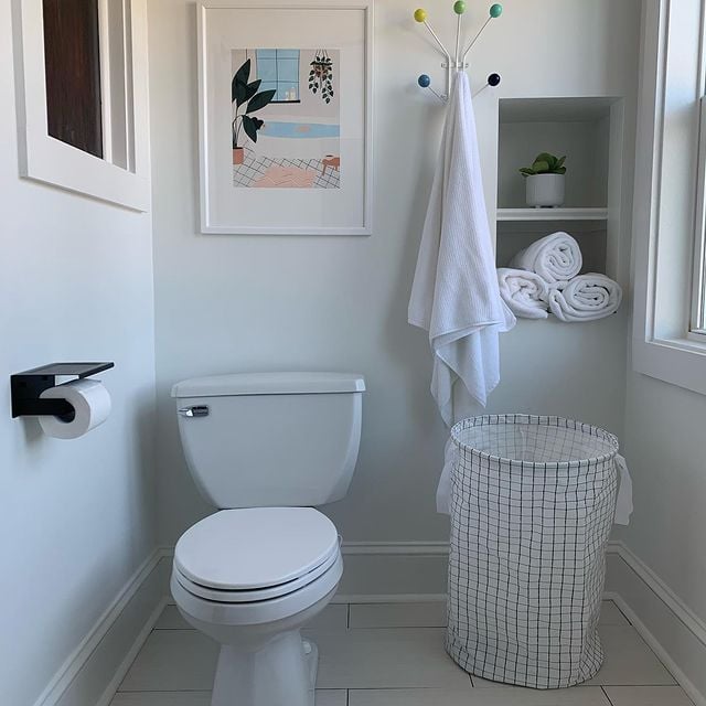 white bathroom