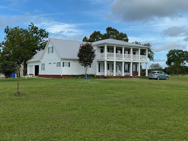 white classic home