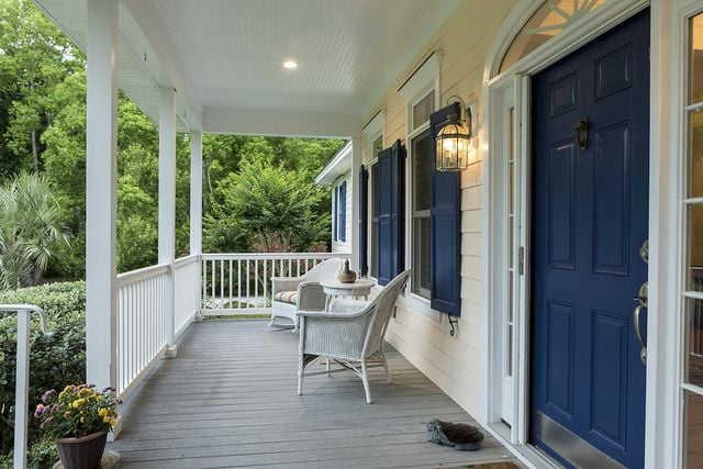 white front porch