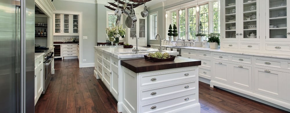 white kitchen cabinet