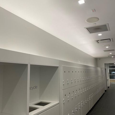 white lockers