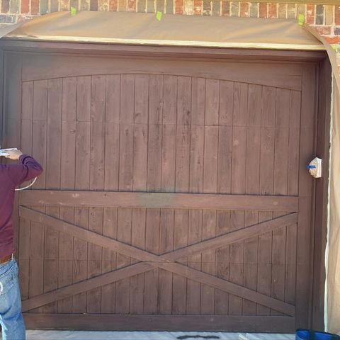 wood garage door