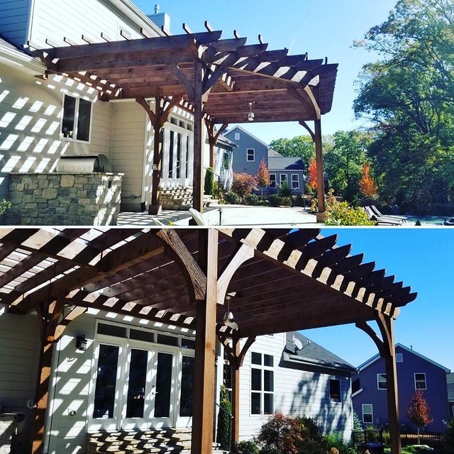 wood patio cover