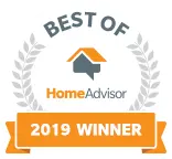 Best of home advisor 2019 winner badge.