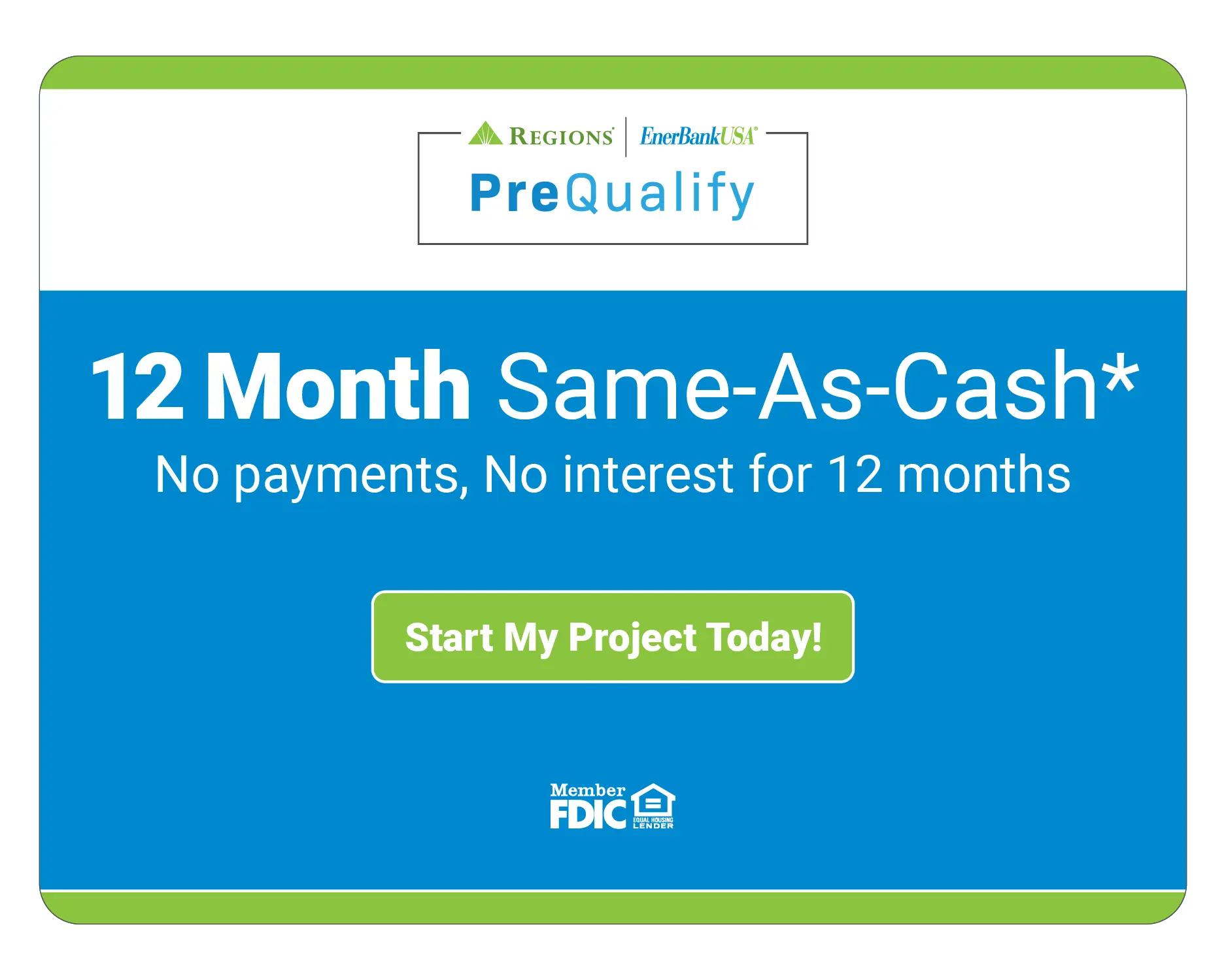 12 Month Financing Option