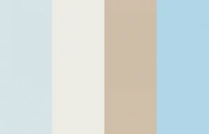 Color palette with four colors: SW 6798 Iceberg, SW 7005 Pure White, SW 9110 Malabar, SW 6800 Something Blue.