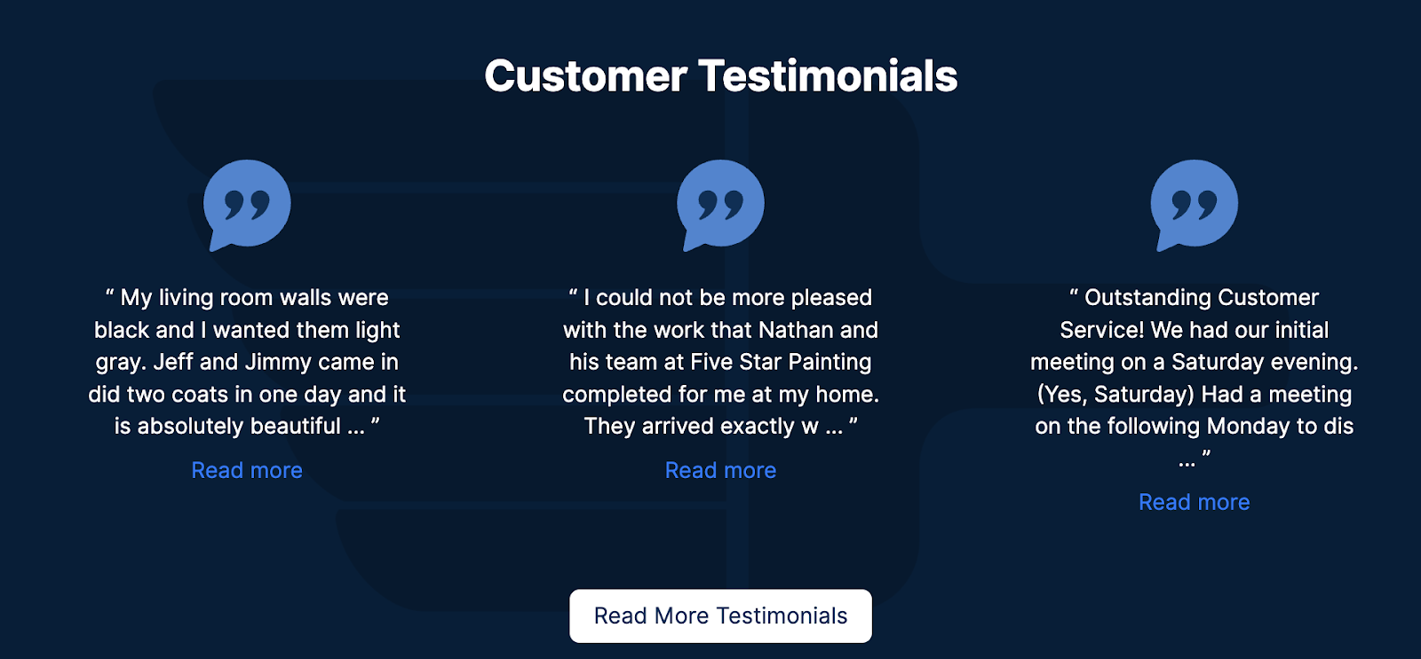 Customer Testimonial