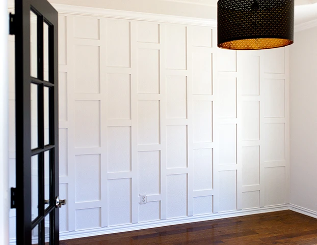 Accent wall after being painted Accent wall after being painted