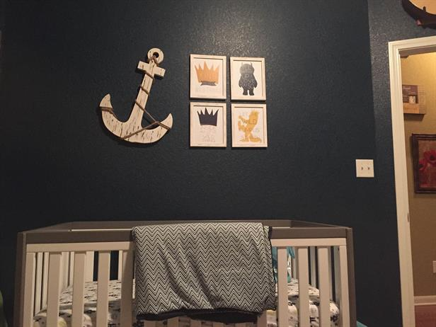dark blue nursery baby Dark blue nursery baby.