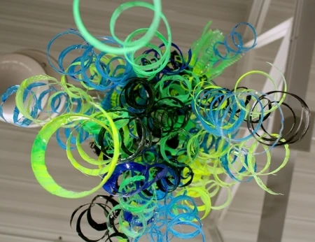 Re-Purposed Plastic Bottle Mobile Decoration Re-Purposed Plastic Bottle Mobile Decoration