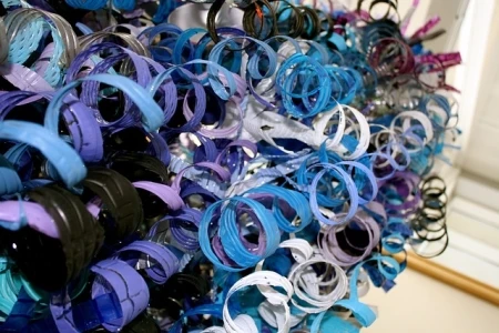 Recycled Plastic Bottle Mobile Decoration Recycled Plastic Bottle Mobile Decoration