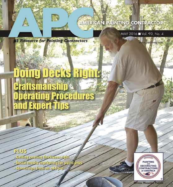 APC Magazine Cover of a Deck Being Painted APC Magazine Cover of a Deck Being Painted