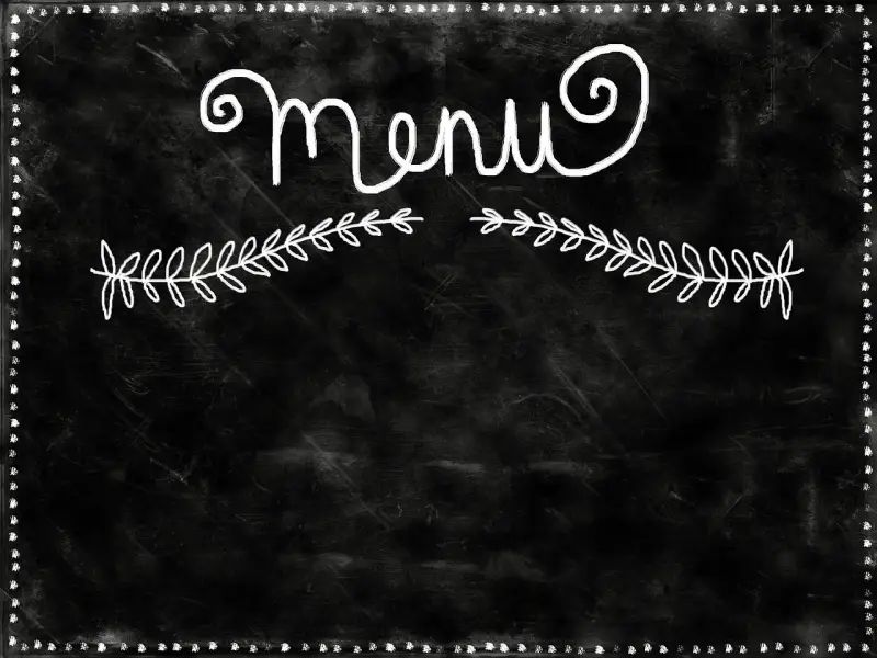 Chalkboard with the word "Menu" Written on it Chalkboard with the word "Menu" Written on it.