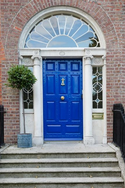 Blue front door Blue front door