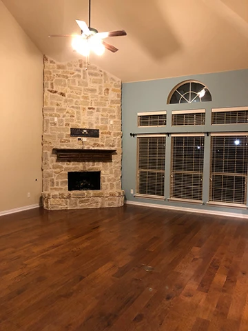 Room after being painted Room after being painted